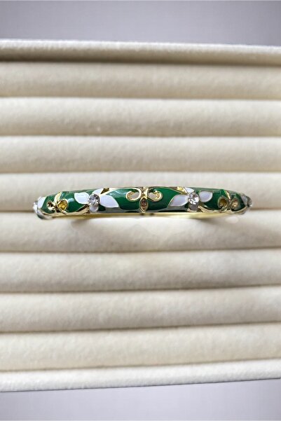 Diamara Designs The Collection Chinese Bilezik 14 Ayar Altın Kaplama Sedefli ...