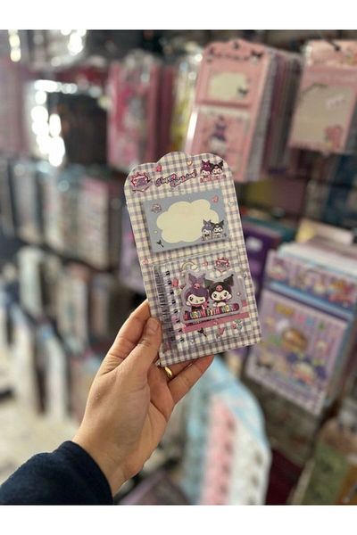 EyER Shoping Kuromi Adhesive Index Note Paper White
