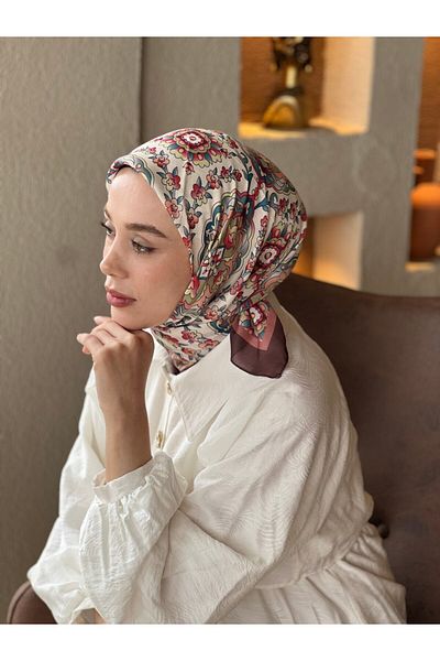 Modakaşmir April Pattern Cotton Scarf