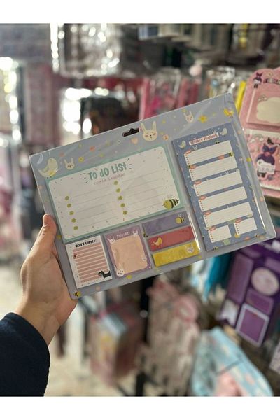 EyER Shoping Desktop Planner 6 Colors Adhesive Index Note Paper Blue