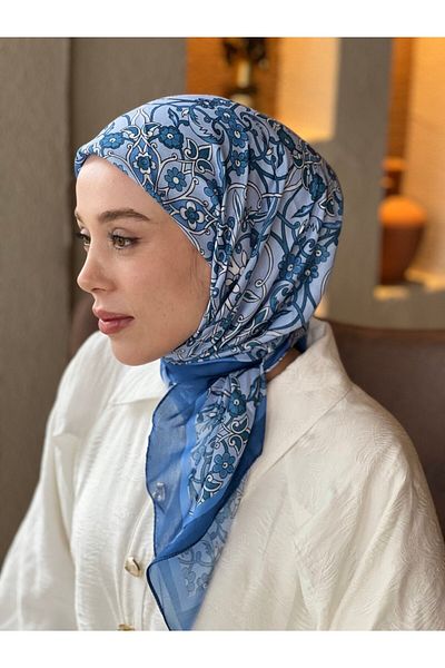 Modakaşmir Ivy Pattern Cotton Scarf