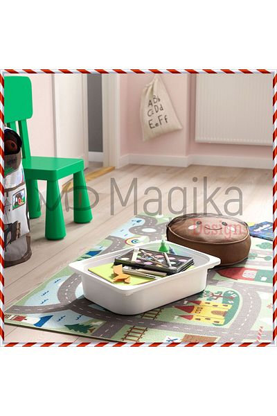 Magika Design Trofast Toy Storage Box, Matte White, 42X30X10 cm