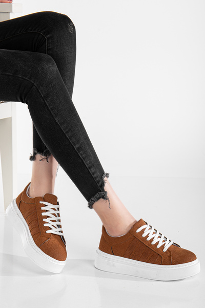 MY GROSS SHOES Unisex Günlük Taba Garantili Spor Sneaker Ayakkabı