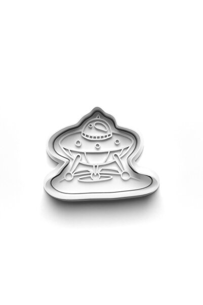 Adana Pasta Malzemeleri قاطعة وطوابع قالب البسكويت الفضائي 3D-0185_4