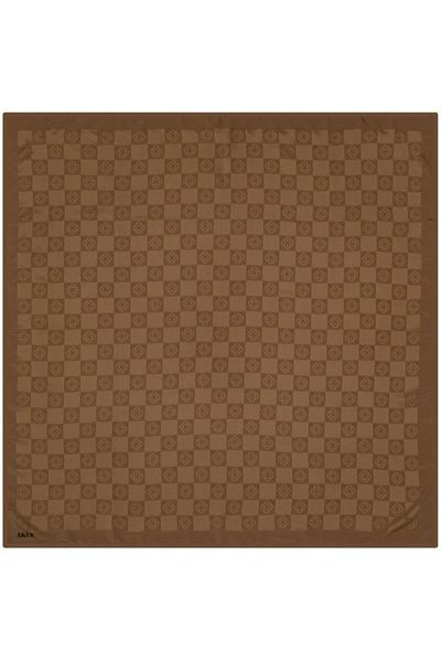 Aker Eșarfă cu monogramă în șah1070600-933