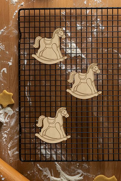 oalpo Horse Toy Cookie Mold, Dough Shaper, Biscuit Mold, Easy Cutting Tip