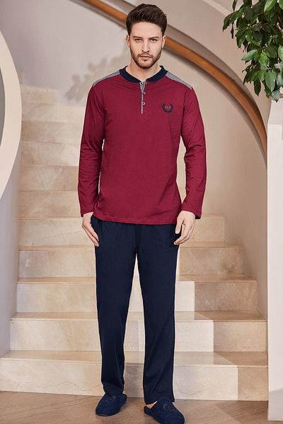 Mecit Pijama بواسطة Mecit 2750 طقم بيجامة رجالي مقاس كبير
