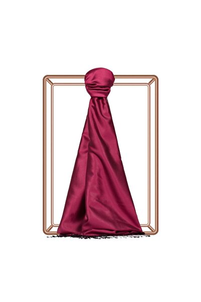 ipekevi İpekevi Çift Taraflı Düz Renk İpek Şal 00927-Hercai Menekşe