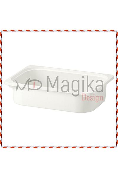 Magika Design Trofast Toy Storage Box, Matte White, 42X30X10 cm