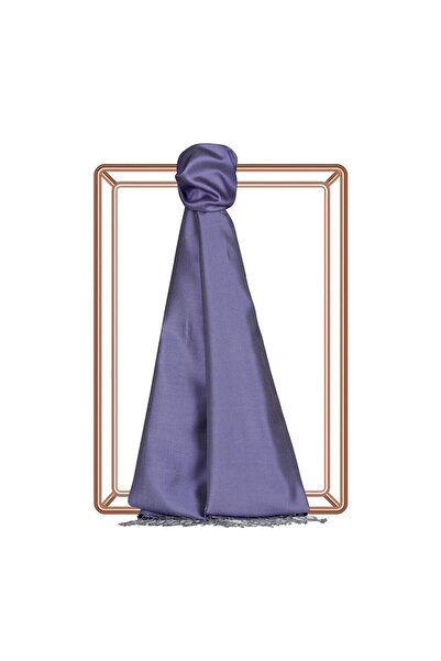 ipekevi İpekevi Çift Taraflı Düz Renk İpek Şal 00927-Lavanta