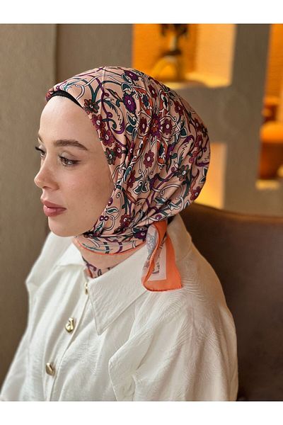 Modakaşmir Ivy Pattern Cotton Scarf