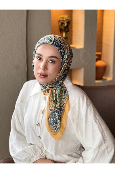 Modakaşmir Eșarfă din bumbac cu model de flori