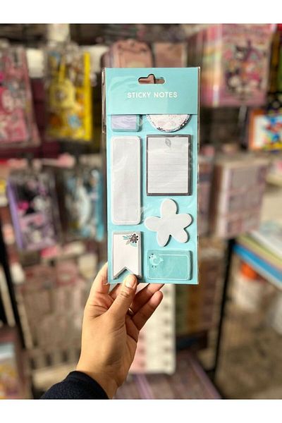 EyER Shoping 7 Colors Adhesive Index Note Paper Blue