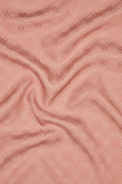 Vakko Şal Jacquard Monogram Seria Specială 40830-Dried Rose