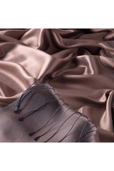 ipekevi Double Sided Solid Color Silk Shawl 00927-Hazy Lilac