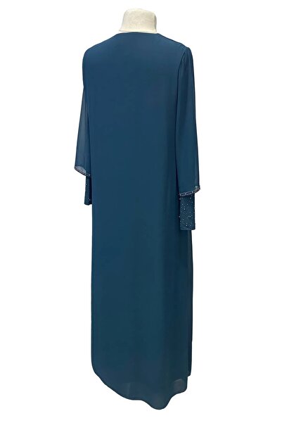 HESNA Rochie de seară pentru mamă Arya, cu gât rotund, elegantă, brodata cu pietre