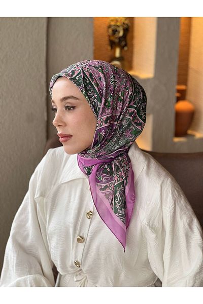 Modakaşmir Flower Path Pattern Cotton Scarf