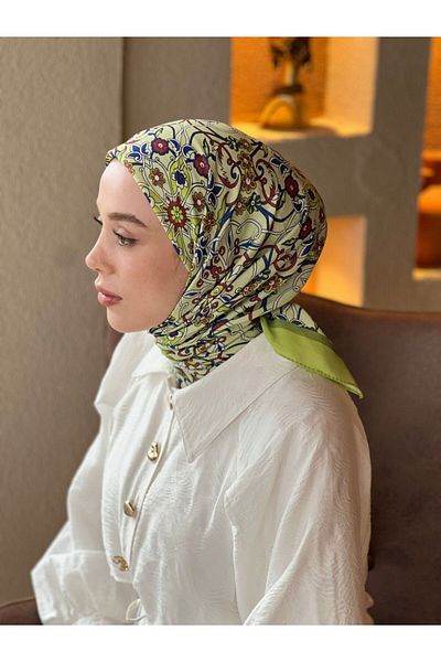 Modakaşmir Ivy Pattern Cotton Scarf