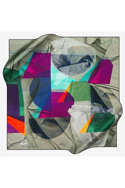 Pierre Cardin Eșarfă din mătase creponată din satin 7628230-311
