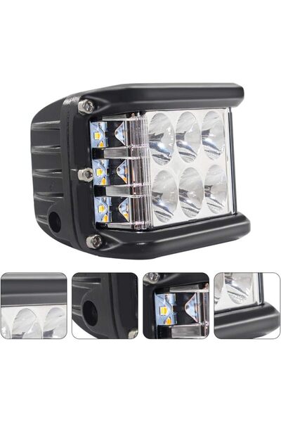 ASTRA LED 2 Adet Kaput Üstü Offroad Projektör Sis Çalışma Lambası 12 Ledli 36 watt