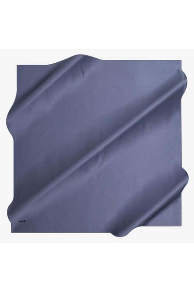 Aker Eșarfă din satin creponat de mătase spălată de culoare uni 7747758 -323