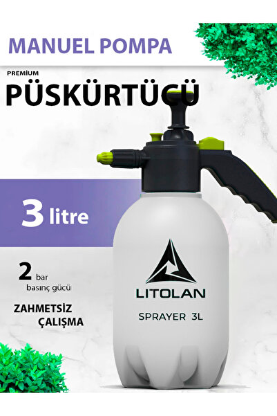 LITOLAN 3 Lt Premium Püskürtücü, Mekanik pompası (İlaçlama, sulama, temizleme)