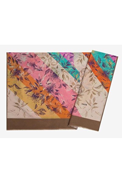 Aker Yaz Serinliği İpek Koton Etol Şal 7801777-431
