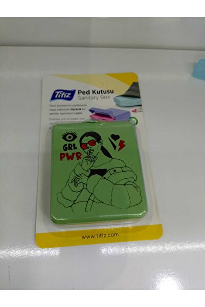 Titiz Hijyenik Ped Kutusu Desenli