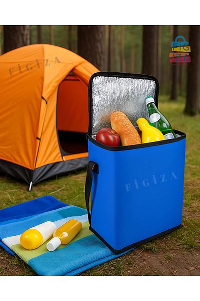 figiza Τσάντα Thermos Cold Hot Holder Μονωμένη τσάντα ώμου για πικνίκ Camping Beach