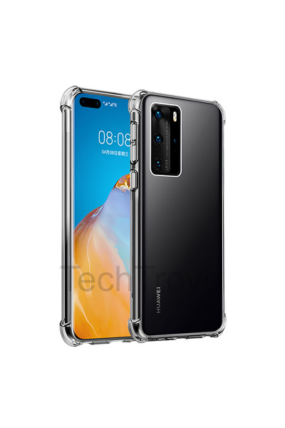 TechTrove Huawei P40 Kılıf Şeffaf Ekstra Darbe Korumalı Kapak