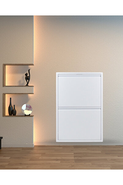 Arinna 2'li Beyaz Metal Ayakkabılık