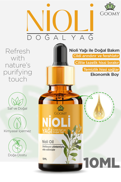 GOOMY Nioli Yağı %100 Doğal Bitkisel Uçucu Yağ Niaouli Essential Oil 10ml