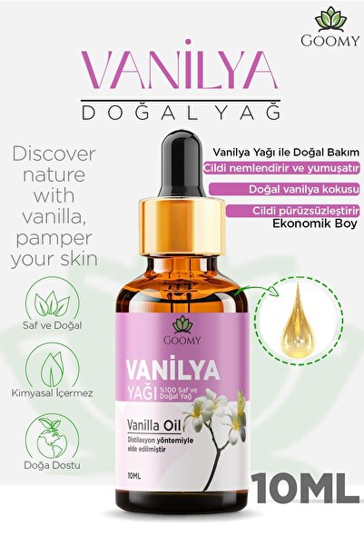 GOOMY Vanilya Yağı %100 Doğal Bitkisel Uçucu Yağ Vanilla Oil 10ml