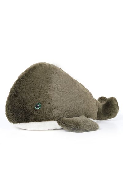 Moontoys Cute Baby Whale Dark Green Coffee Plush Sleeping Friend Pillow 40 cm