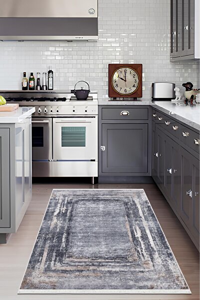 CENTER AVM Renkli, Halı Mutfak Halısı Makinede Yıkanabilir Halı Kaymaz Taban ...