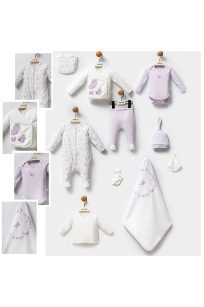 Moi Noi 0-3 AY ORGANİK KELEBEK 10LU SET