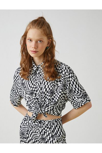 Koton Shirt 3/4 Sleeve Patterned