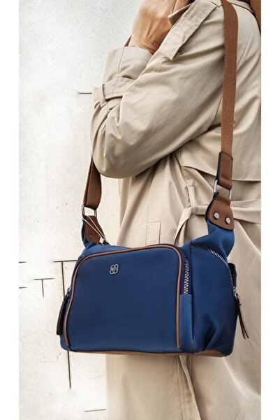 Miami Polo Women's Navy Blue Parachute Fabric New Season Shoulder Bag