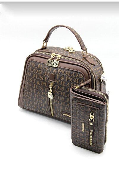 ÇANTAM GELSİN Women's Coffee Bag Wallet Combination 2055