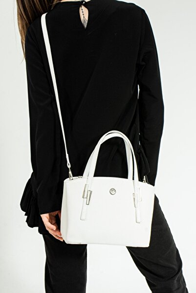 Just Polo JP justpolo women's white 6-compartment clutch and shoulder bag