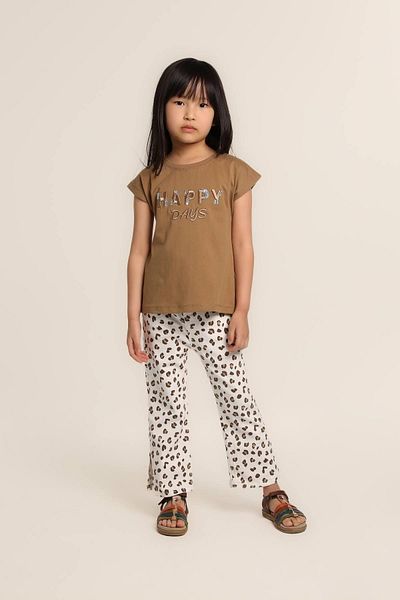 Escabel Baby Girl Printed Flared Trousers
