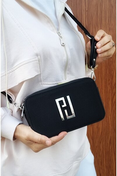 ÇANTAM GELSİN JUSTPOLO GEANTĂ DE UMĂR ȘI CROSSBODY NEGRĂ ORIGINALĂ LACOS CU 3...