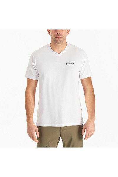Columbia Cs0288 Csc M Basic Sm Logo Ανδρικό μπλουζάκι με βουρτσισμένο V λαιμό Ss