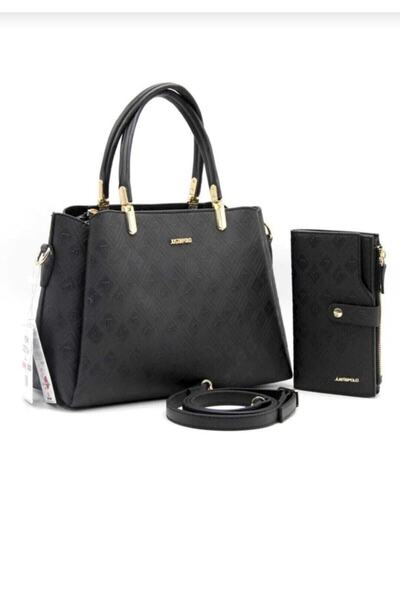 ÇANTAM GELSİN Set portofel pentru femei cu model imprimat Tm2136 (COMBINATURI...