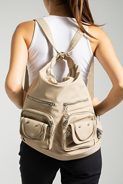 Just Polos WOMEN'S MEGA LARGE SIZE MULTI COMPARTMENT SHOULDER BAG AND BACKPACK