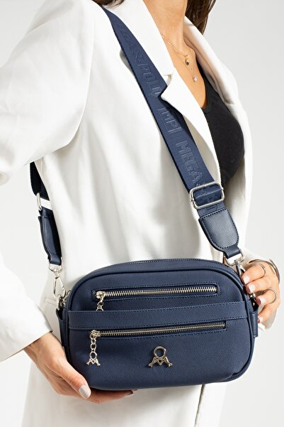 ÇANTAM GELSİN MEGA WOMEN'S LACOS MULTIPLE COMPARTMENTS CROSSBODY BAG WITH COL...