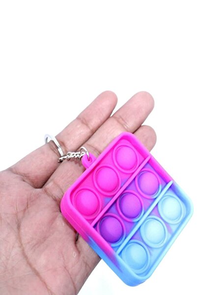 Hyd 3Pcs Educational Toy Popit Keychain Fidget Keyring Set Transcript Gift Birthday Party Product