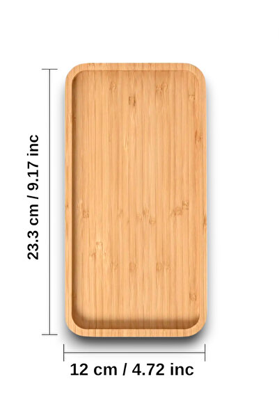 Genel Markalar 1 Adet Bambu Dikdörtgen Sunum Ve Servis Tepsisi - Ahşap Tepsi ...