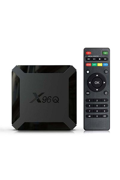 Generic صندوق تلفزيون X96 Mini 2021 بنظام Android 10.0 إصدار مطور X96q 2 جيجابايت 16 جيجابايت صندوق فك التشفير الذكي يدعم رباعي النواة