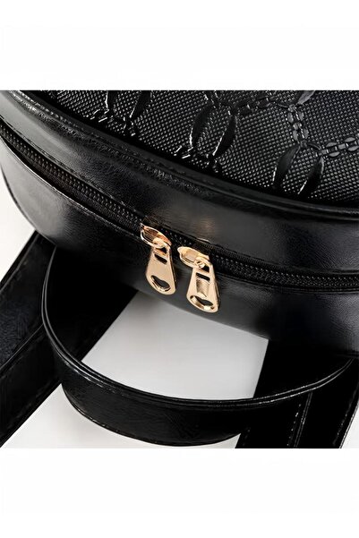 Generic Leather Wallets & Backpacks Black Casual Backpacks Preppy School Bags 2 Pack